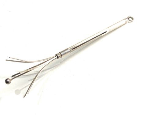 Antique silver swizzle stick 