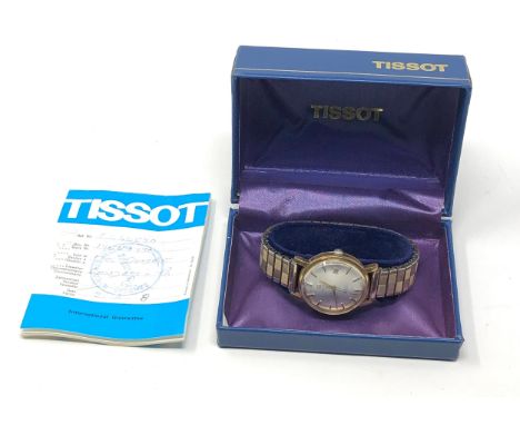 Boxed tissot seastar gents automatic wristwatch the watch is ticking but no warranty is given 