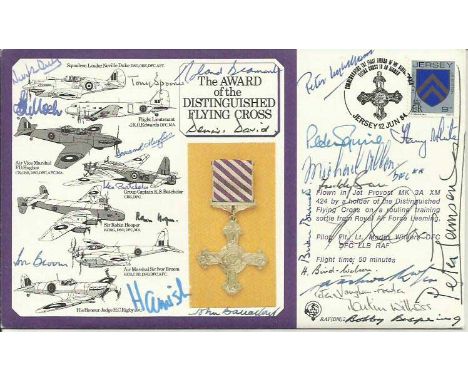The Distinguished Flying Cross special signed cover. Scarce Award of the DFC cover, Eric Wormald variety numbered 2 of 16 sig
