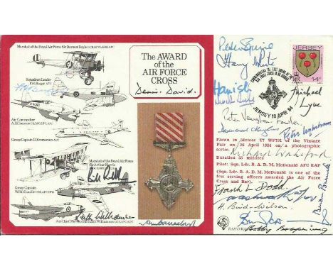 The Air Force Cross special signed cover. Rare Award of the Air Force Cross cover, Eric Wormald variety numbered 4 of 16 and 