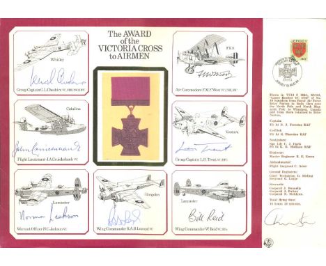 RAF Awards Series Collection. Eight large DM Medal "Awards Series" special signed covers. Consists of: Award of the Air Force