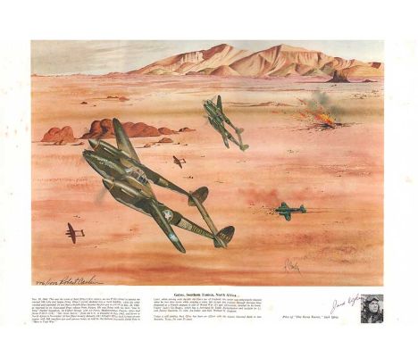 Gabes, Southern Tunisia, and North Africa signed print. Excellent print titled Gabes, Southern Tunisia North Africa by Robert