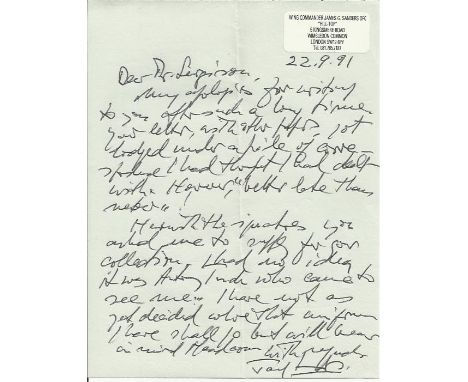 35+ Battle of Britain pilot autograph collection Assorted Letters, Cards, Pieces. Stunning array of excellent autographs. Inc