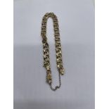 9ct Gold Double Link Bracelet.