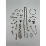 Collection of Silver Jewellery.