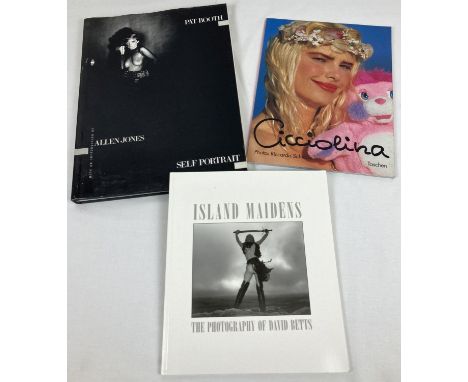 3 adult erotic photographic pictorial books to include Self Portrait by Pat Booth. Lot also includes Cicciolina by Riccardo S