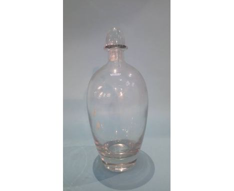 An Oreffors clear glass decanter 