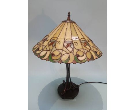 A Tiffany style table lamp