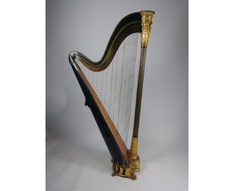 J F Brown &amp; Co from Erard's, 12 Berners Street, Oxford of London, a Grecian harp with gilded and fluted column with class
