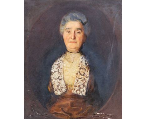 Harry Clifford Pilsbury (1870-1925)Portrait of a lady, half length, wearing a lace stole (by repute a member of the Spencer f