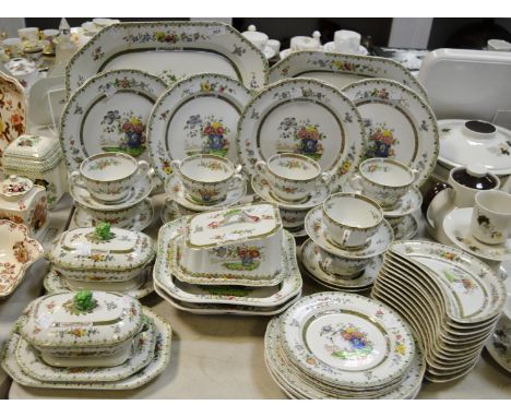 A Victorian Copeland Spode Lyon ref 564547 dinner service comprising of twelve salad plates, twelve soup saucers, soup cups, 