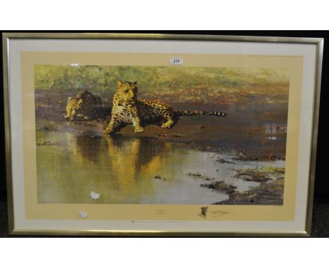 David Shepherd,  by and after, Cool Waters, coloured print,  signed in pencil to margin, framed