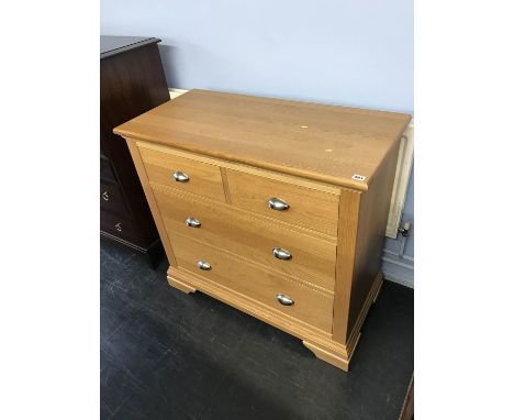 Light oak chest of drawers