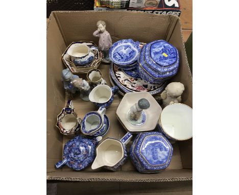 Box of Masons, Nao and Ringtons china