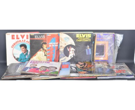 A collection of long play LP Vinyl Records comprising of rock, pop, soul and featuring Roy Orbison, Buddy Holly, U2, Jimi Hen