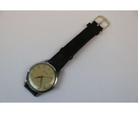 Vintage Gents Marvin wristwatch, approx 36mm diameter, not counting winding crown,  in stainless Steel, with sweep seconds ha
