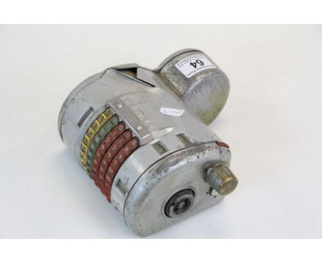 Vintage Swedish hand held ticket machine by Almex, approx. 19 x 19 x 9 cm