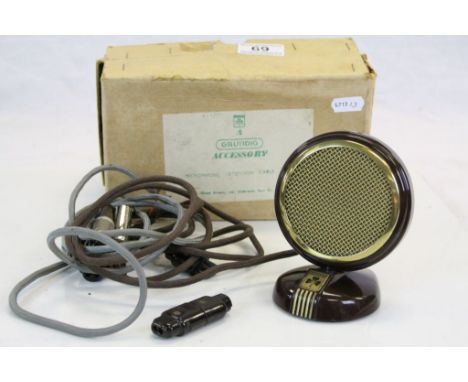 Boxed vintage Bakelite Grundig Microphone