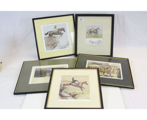 Snaffles set of 5 Horse Racing and Hunting prints