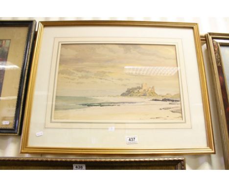Bernard Eyre-Walker (British 1887-1972) Bamburgh Castle, Northumberland, watercolour, signed and dated lower left 30 x 46 cm