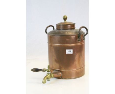 Vintage Copper Twin Handled Urn