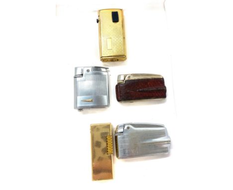 5 Vintage and later cigarette lighters to include Cosmic, Ronson etc, all untested 