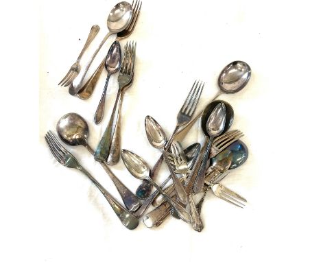 Large selection of silver plated cutlery 