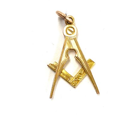Vintage 9ct gold pendant / fob weight 1.8g 