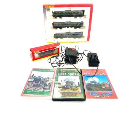 Selection of miscellaneous includes hornby train controller r.965 Totopoly, Hornby 00gauge scale models, railway dvds etc 