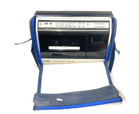 Cased sharp vc-2300h video cassette recorder, untested 