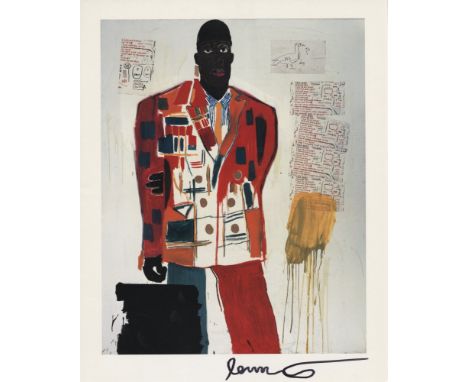 Artist: Jean-Michel Basquiat (American, 1960-1988). Title: "MP". Medium: Color offset lithograph. Date: Composed 1984. Printe