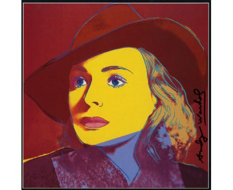 Artist: Andy Warhol (American, 1928 - 1987). Title: "Ingrid Bergman: With Hat (04)". Medium: Color offset lithograph. Date: C