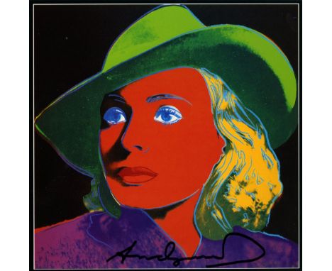 Artist: Andy Warhol (American, 1928 - 1987). Title: "Ingrid Bergman: With Hat (03)". Medium: Color offset lithograph. Date: C