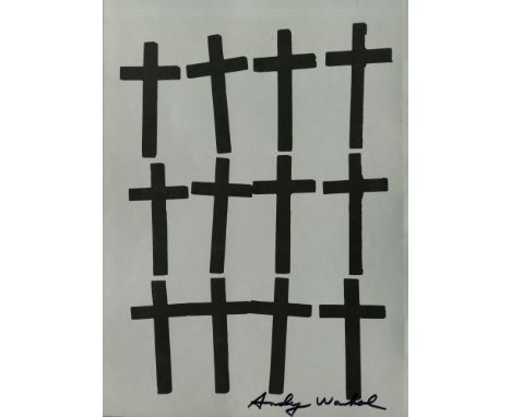 Artist: Andy Warhol (American, 1928 - 1987). Title: "Crosses #2". Medium: Color lithograph. Date: Printed 1982. Dimensions: O