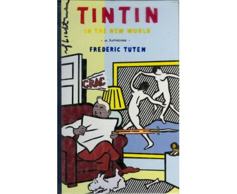 Artist: Roy Lichtenstein (American, 1923-1997). Title: "Tintin Reading I (a) [from: Tintin in the New World]". Medium: Color 