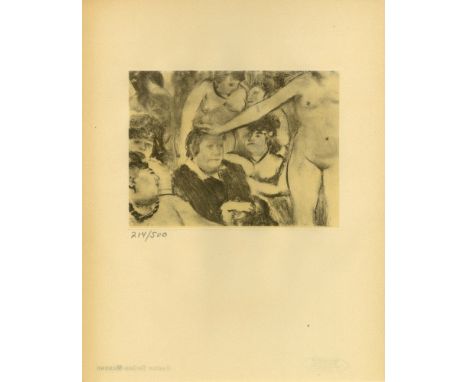 Artist: Edgar Degas (French, 1834 - 1917). Title: "Fete de la patronne [petite planche]". Medium: Original duogravure, after 