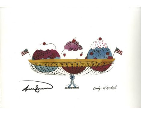 Artist: Andy Warhol [d'apres] (American, 1928 - 1987). Title: "Ice Cream Sundae". Medium: Color lithograph. Date: Printed c19