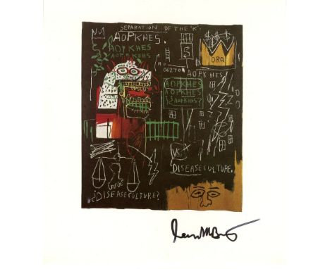 Artist: Jean-Michel Basquiat (American, 1960-1988). Title: "Separation of the "K"". Medium: Color offset lithograph. Date: Co