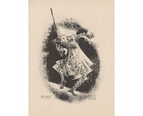 Artist: Al Hirschfield (American, 1903 - 2003). Title: "Baris Dancer, Bali [from the suite 'Harlem As Seen by Hirschfeld']". 
