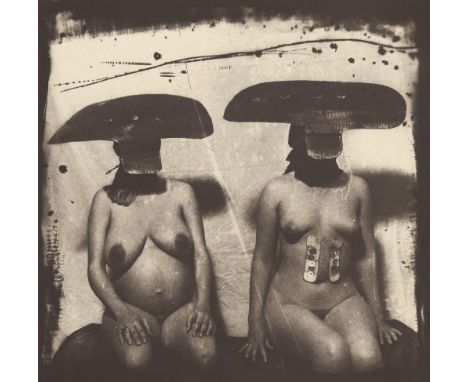 Artist: Joel-Peter Witkin (America, b.1939). Title: "I.D. Photograph from Purgatory: Two Women with Stomach Irritations". Med