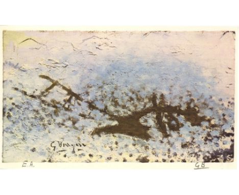 Artist: Georges Braque (French, 1882 - 1963). Title: "La charrue". Medium: Original color collotype. Date: Composed 1959. Pri