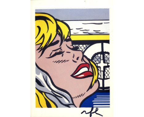 Artist: Roy Lichtenstein (American, 1923-1997). Title: "Shipboard Girl [postcard edition]". Medium: Color offset lithograph. 