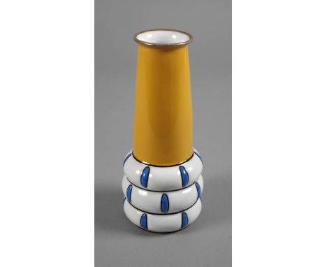 Zeh, Scherzer &amp;amp; Co. Vase "Drudhild"Entwurf Wilhelm Veit 1918, signiert, grüne Stempelmarke 1918-1930, geprägte Modell