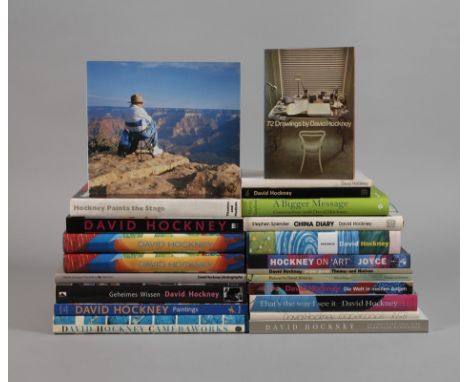 Große Sammlung Fachliteratur David Hockney22 Bände über das Leben, die Zeichnung, Malerei und Fotografie des Künstlers, teilw