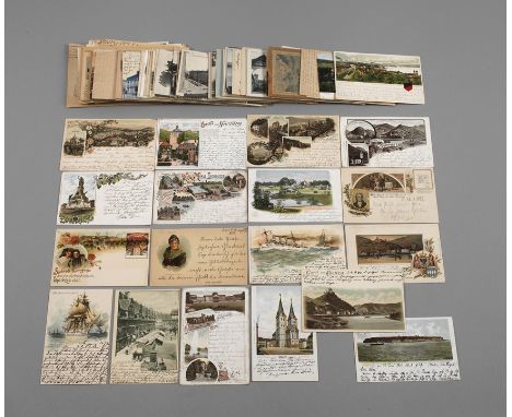 Konvolut Ansichtskarten Deutschlandvor 1945, ca. 120 vorwiegend topographische Ansichtskarten, darunter Boppard, Helgoland, C