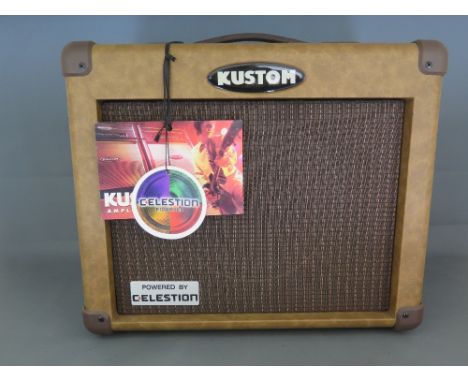 A 16 Watt acoustic guitar amplifier by Custom serial no. 0617-003263