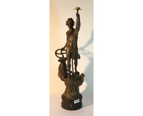 2 19th century lamp bases