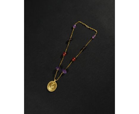 This exquisite Roman necklace, dating from the 2nd century A.D., showcases the opulence and artistry of ancient jewellery des