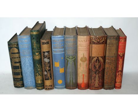 A COLLECTION OF TWENTY WITH PICTORIAL COVERS including Gems of Literature, The Bird by Jules Michelet, 1879, Venice by Mortim