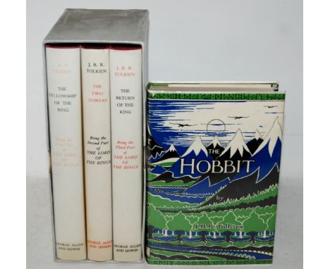 THE LORD OF THE RINGS BY J.R.R. TOLKIEN published by George Allen and Unwin, 1961, in slip case, The Hobbit, 1961 (4) Provena